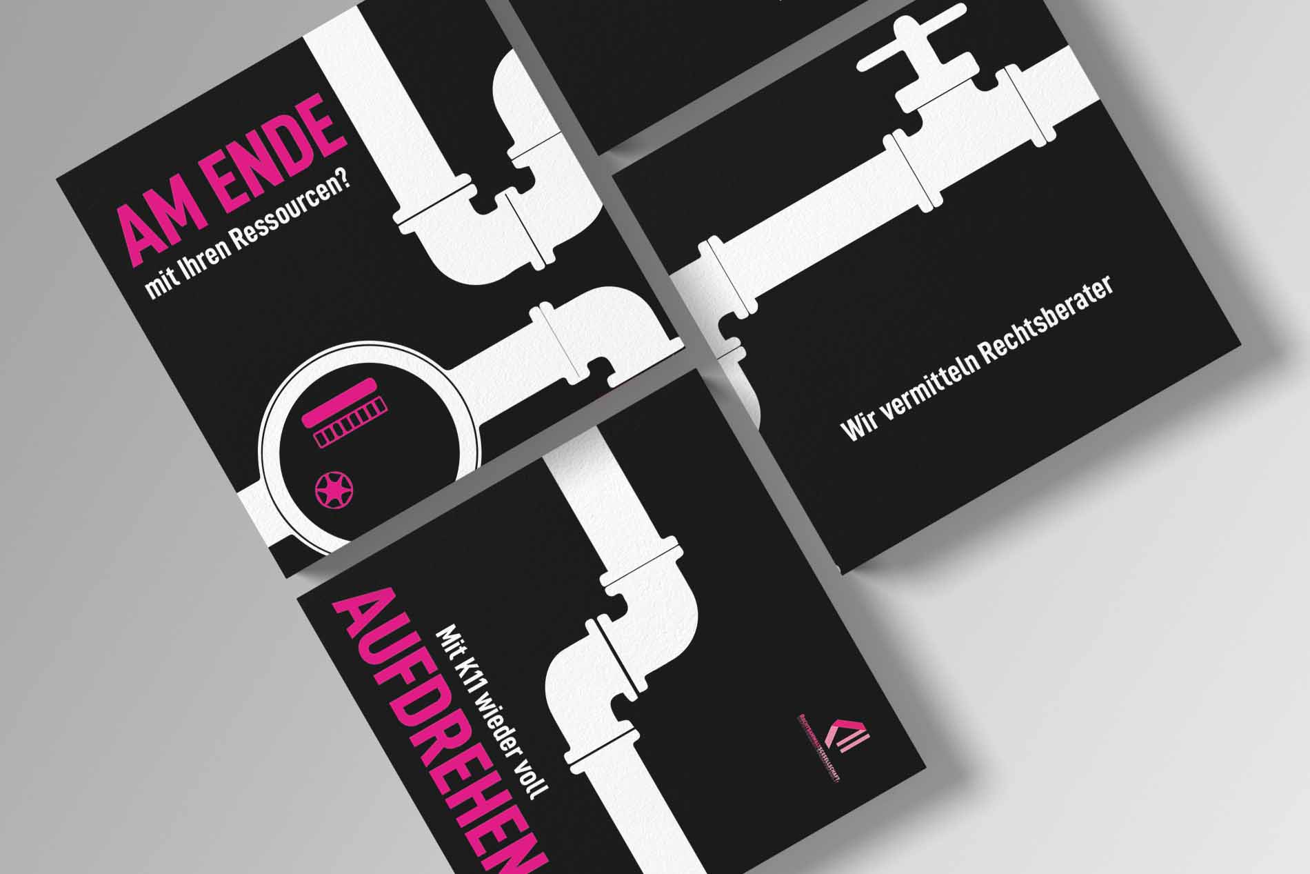 Fette Schriften mit minimalistischem Layout