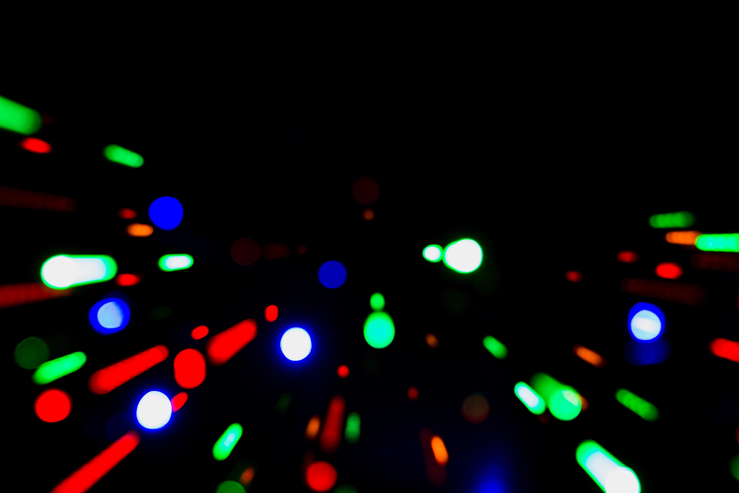 Neonlicht in der Dunkelheit